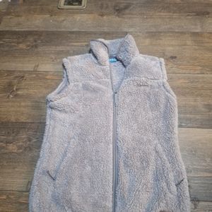 Free Country Womens Purple Sleeveless Full Zip Fleece Vest Size Small